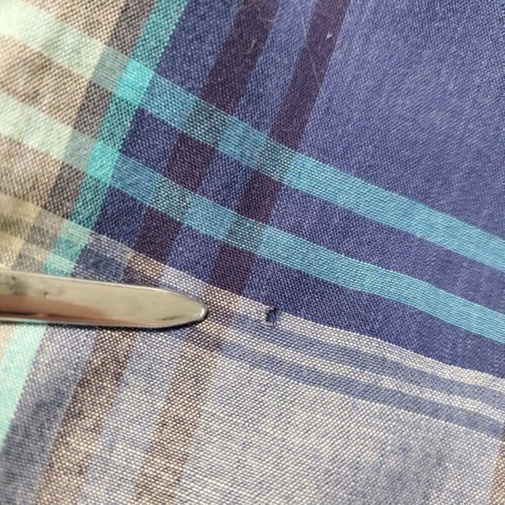 Western Plains Trading Co Blue, Grey Long Sleeve Embroidered‎ Western Pearl Snap - Picture 9 of 9